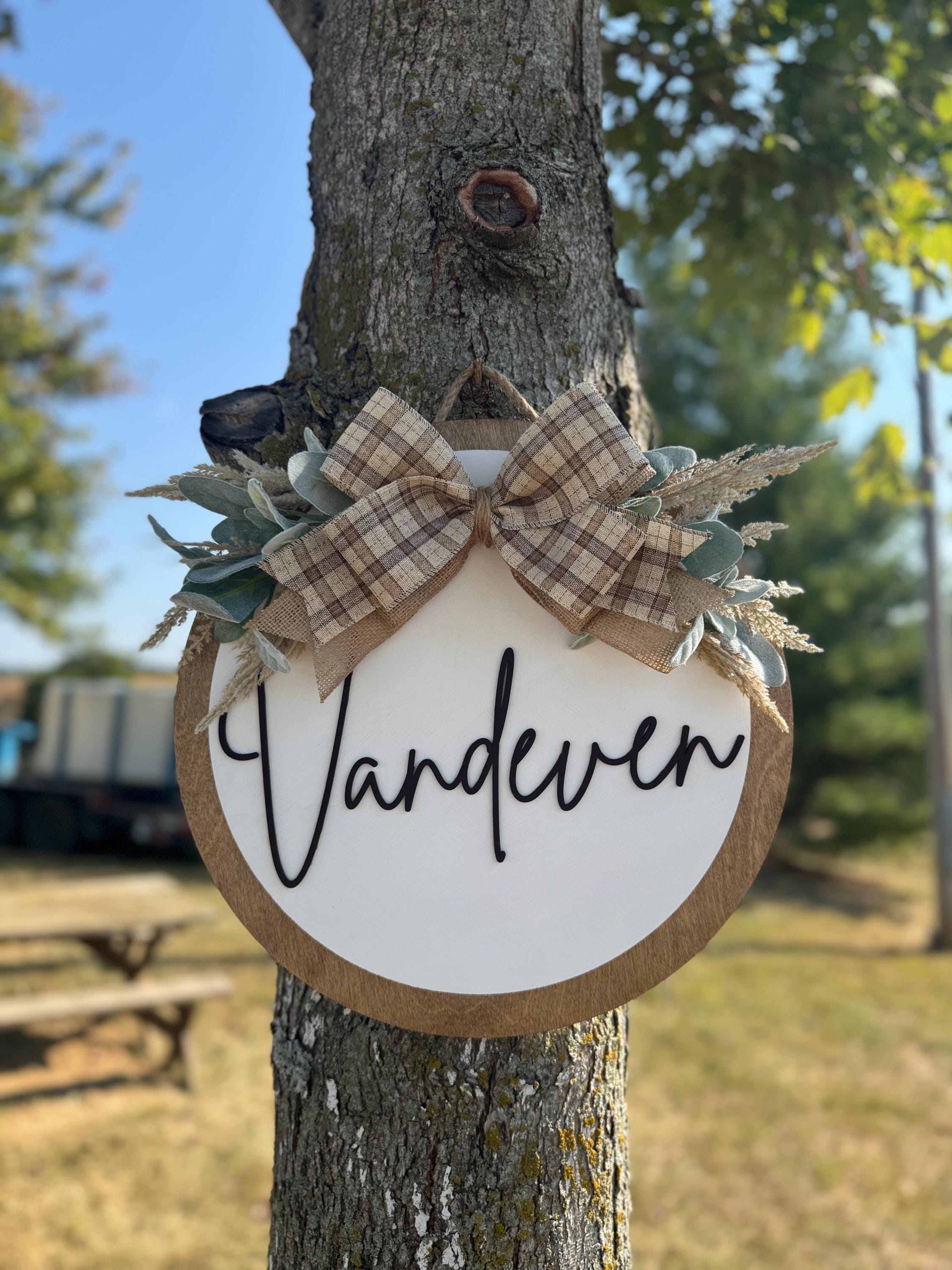 Neutral Boho Porch Set | Decor | Welcome | Door Hanger | Porch Leaner | House Decorations | Custom Sign | Last Name | Closing Gift | Wedding