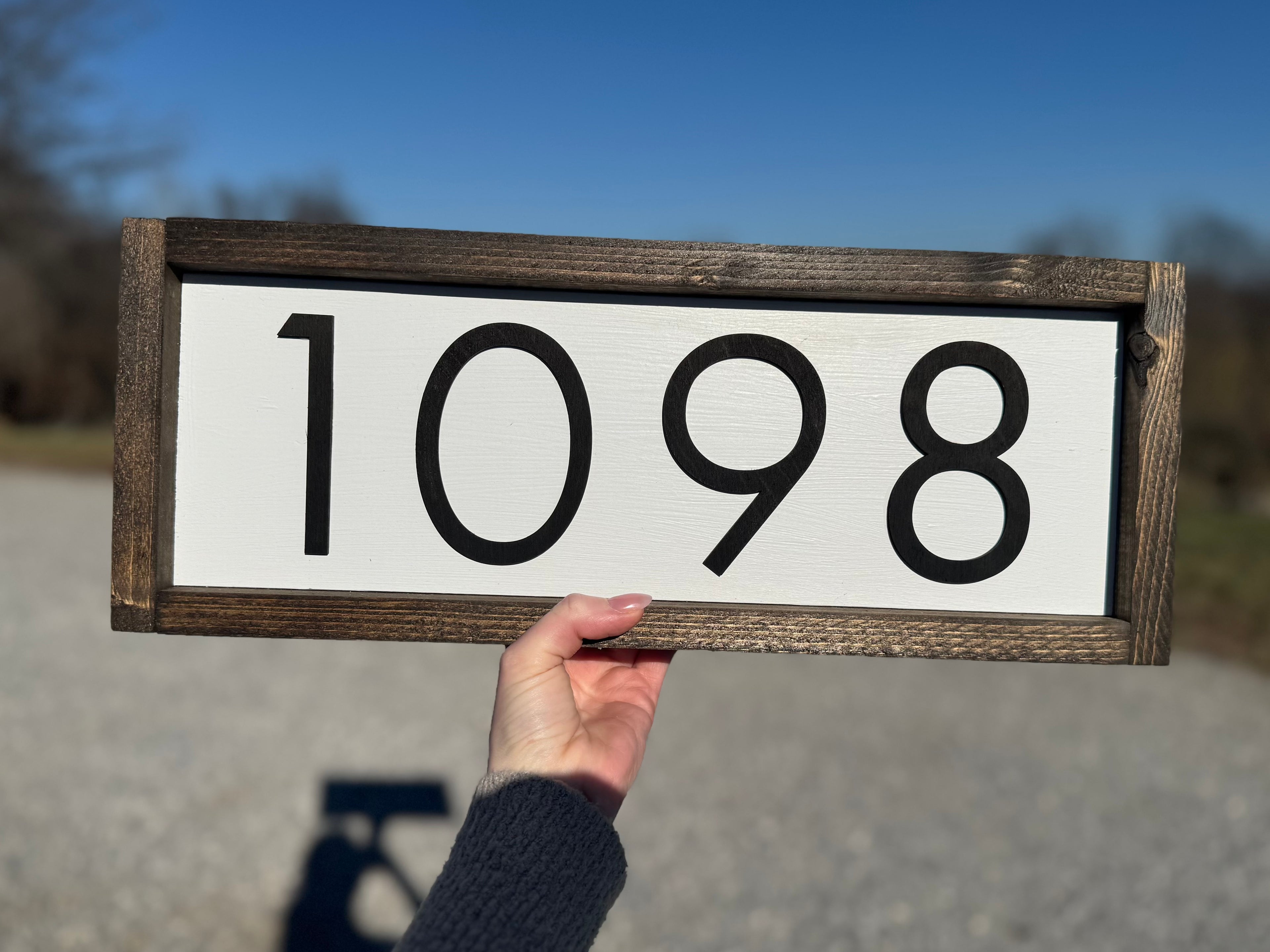 House Number Framed Signs