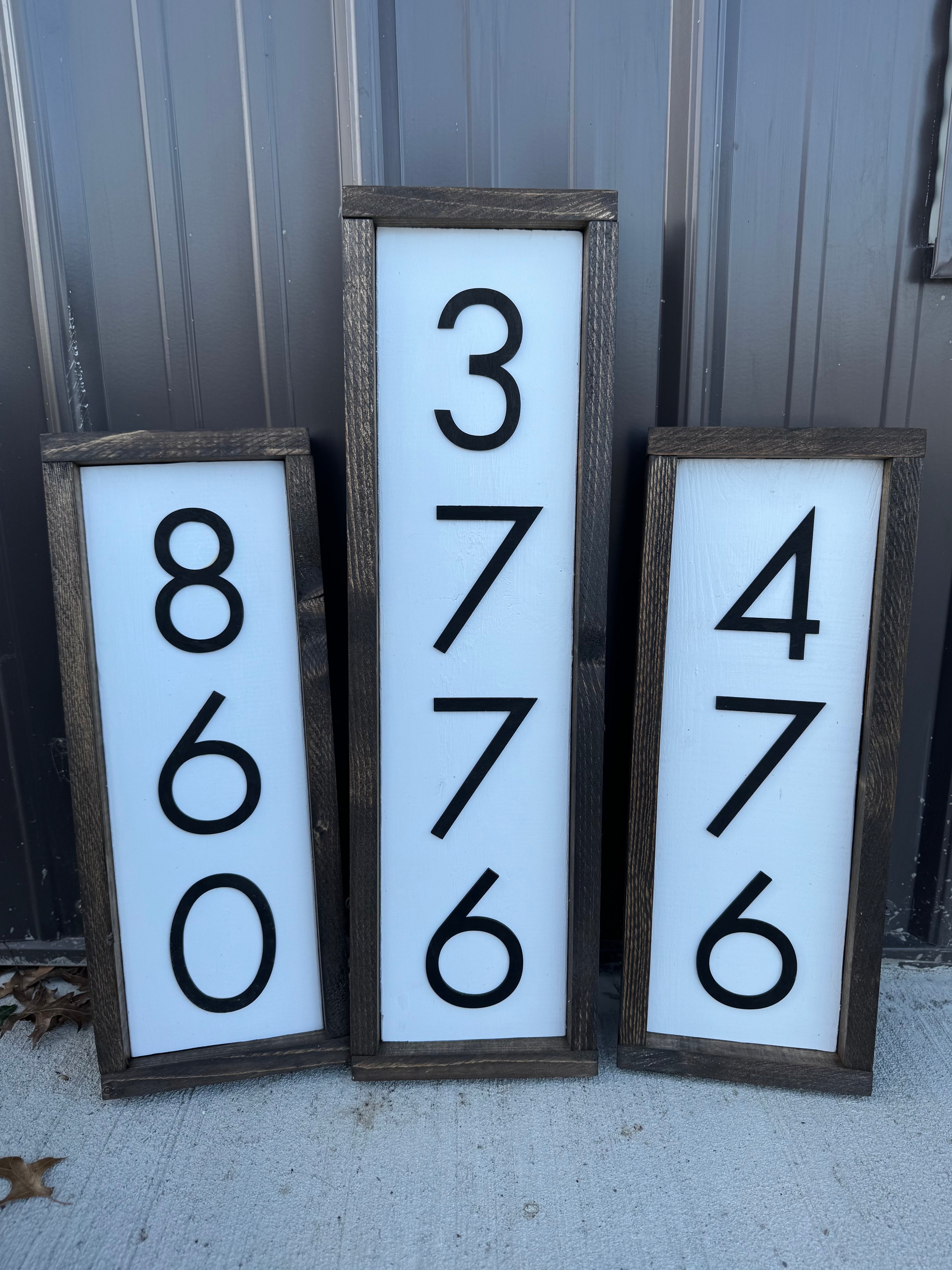 House Number Framed Signs
