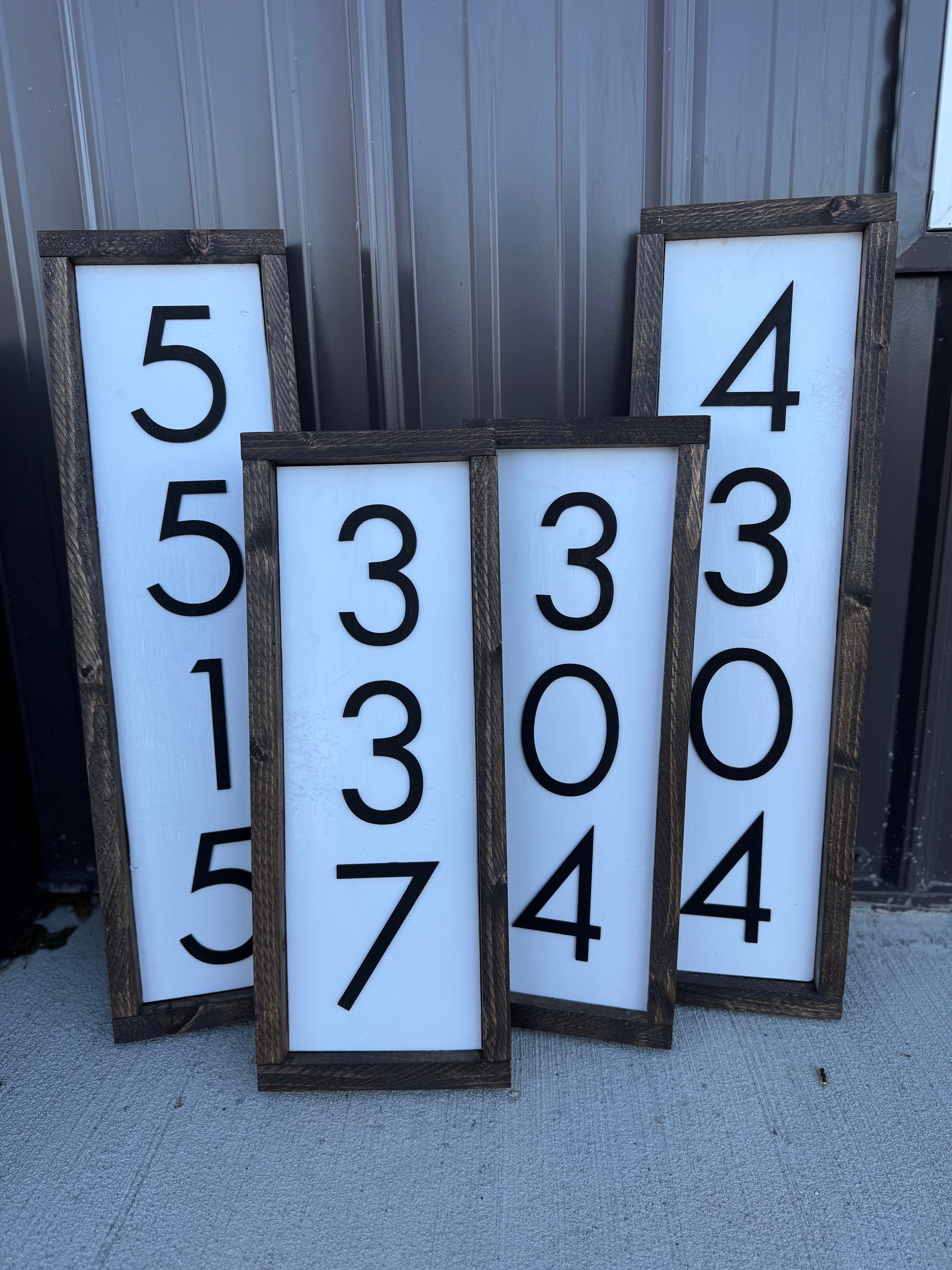 House Number Framed Signs
